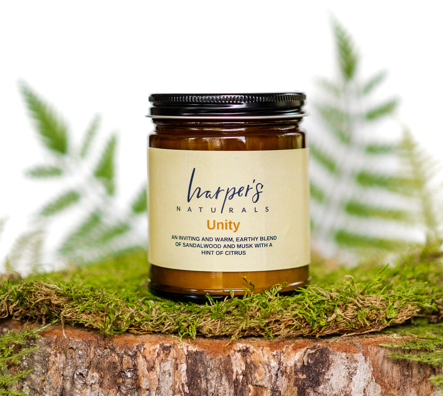 Harper's Naturals Soy Wax Candle is a natural, renewable resource. It is a biodegradable and cleans up with plain old soap and water. Has a lower melting point than paraffin wax and because of this, soy candles will burn slower or longer than paraffin candles.