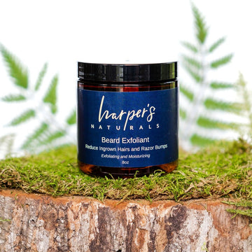 Harper's Naturals beard scrub reduces skin irritation and in grown hairs. Also help unclog pores and prevent acne with all the natural ingredients in it.